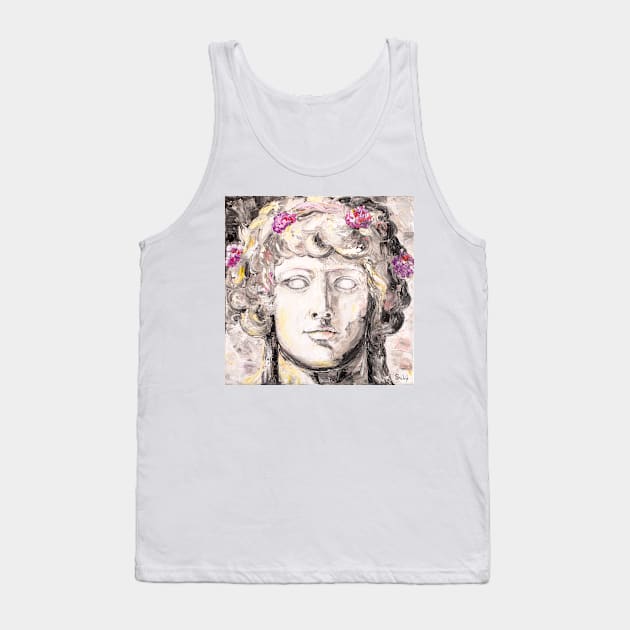 Dionysus Black and White Portrait Tank Top by NataliaShchip